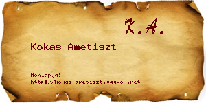 Kokas Ametiszt névjegykártya